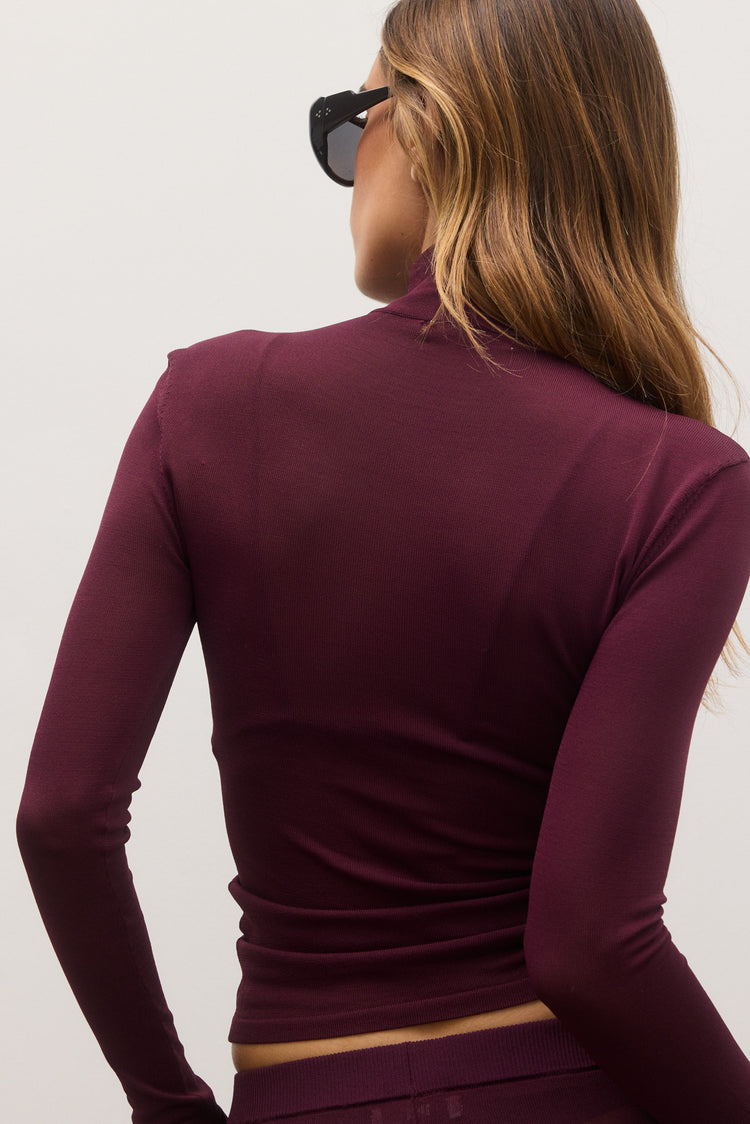 AIRLIE TOP - PLUM