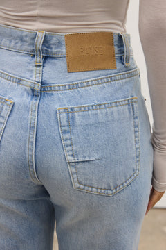 Heidi High Waisted Straight Leg Jean in Atlanta, view 4, Bayse Brand