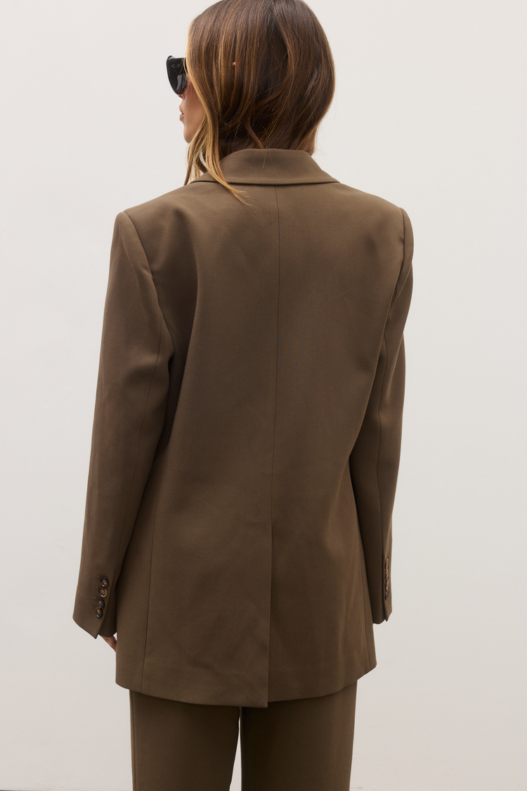 ZERENA BLAZER - CHOCOLATE