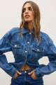 VIOLET DENIM JACKET - DENVER BLUE