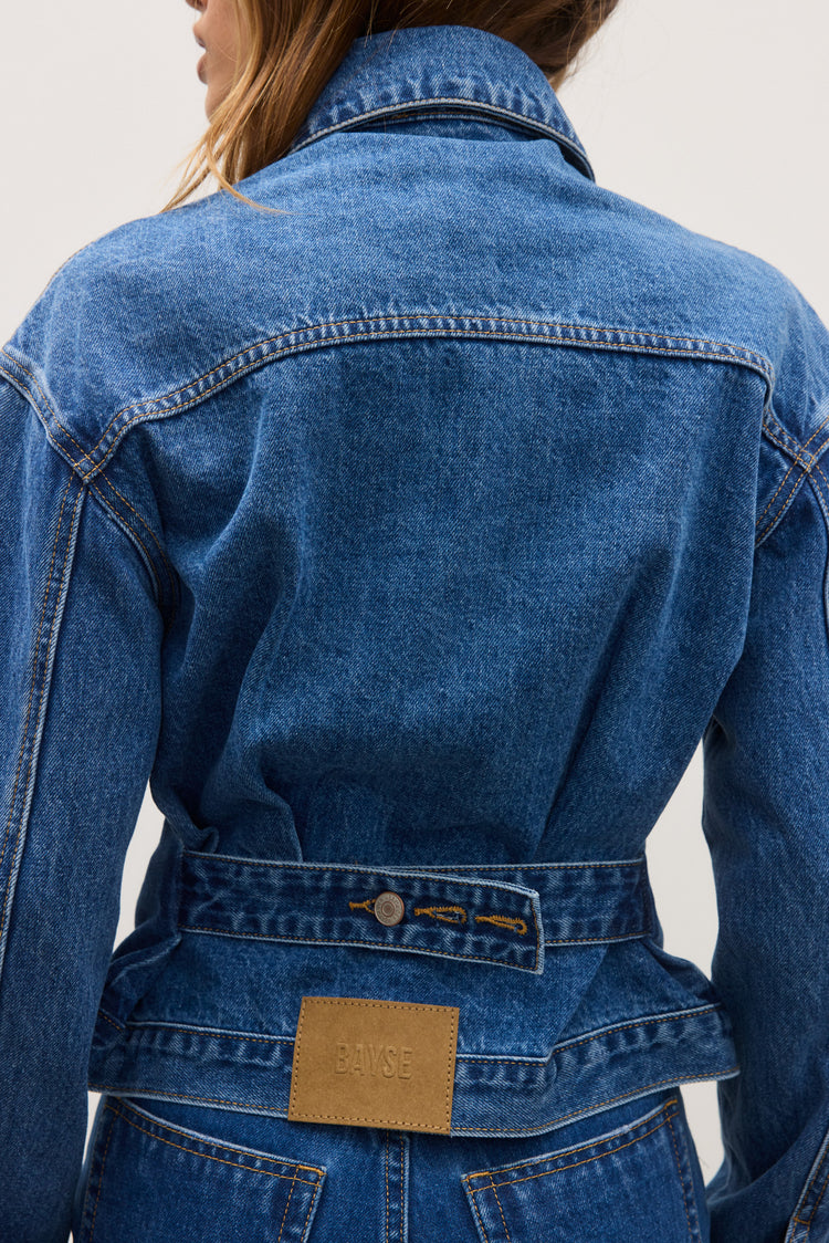 VIOLET DENIM JACKET - DENVER BLUE