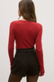 NIA KNIT TOP - RED