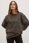 LEE LONG SLEEVE - BROWN STRIPE