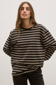 LEE LONG SLEEVE - BROWN STRIPE