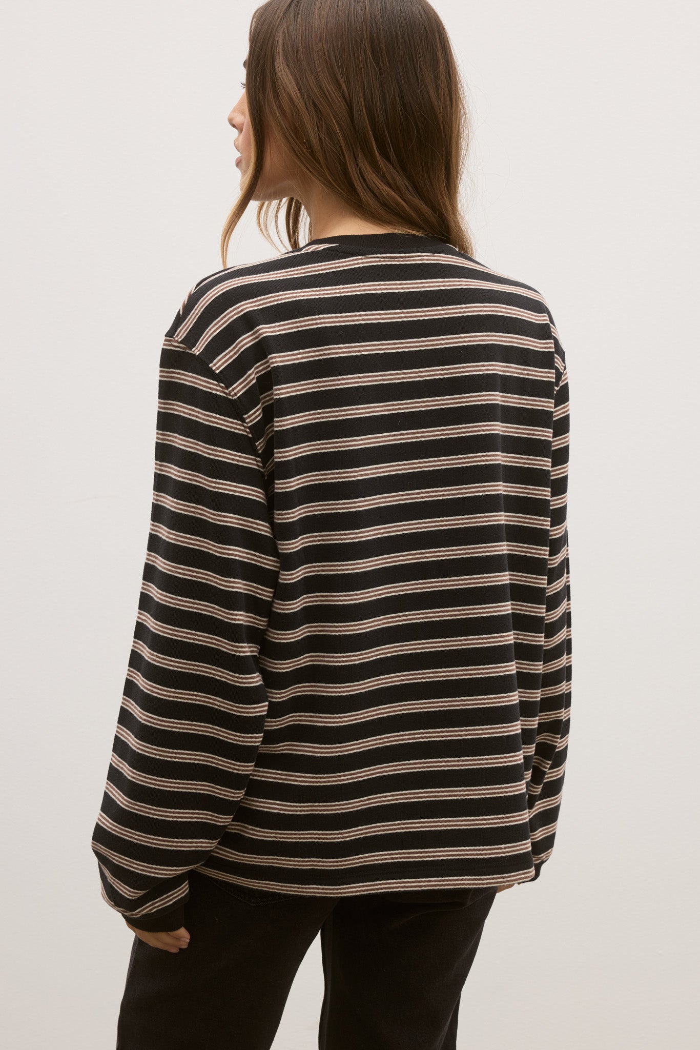 LEE LONG SLEEVE - BROWN STRIPE
