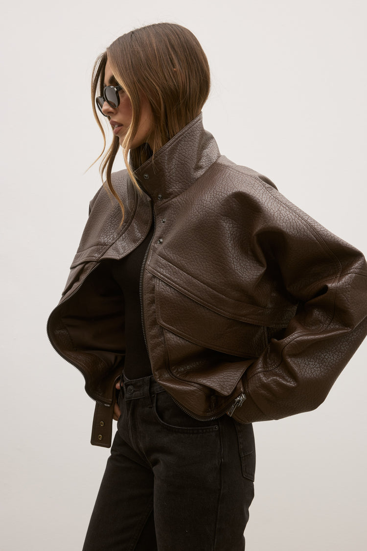 INEZ JACKET - CHESTNUT