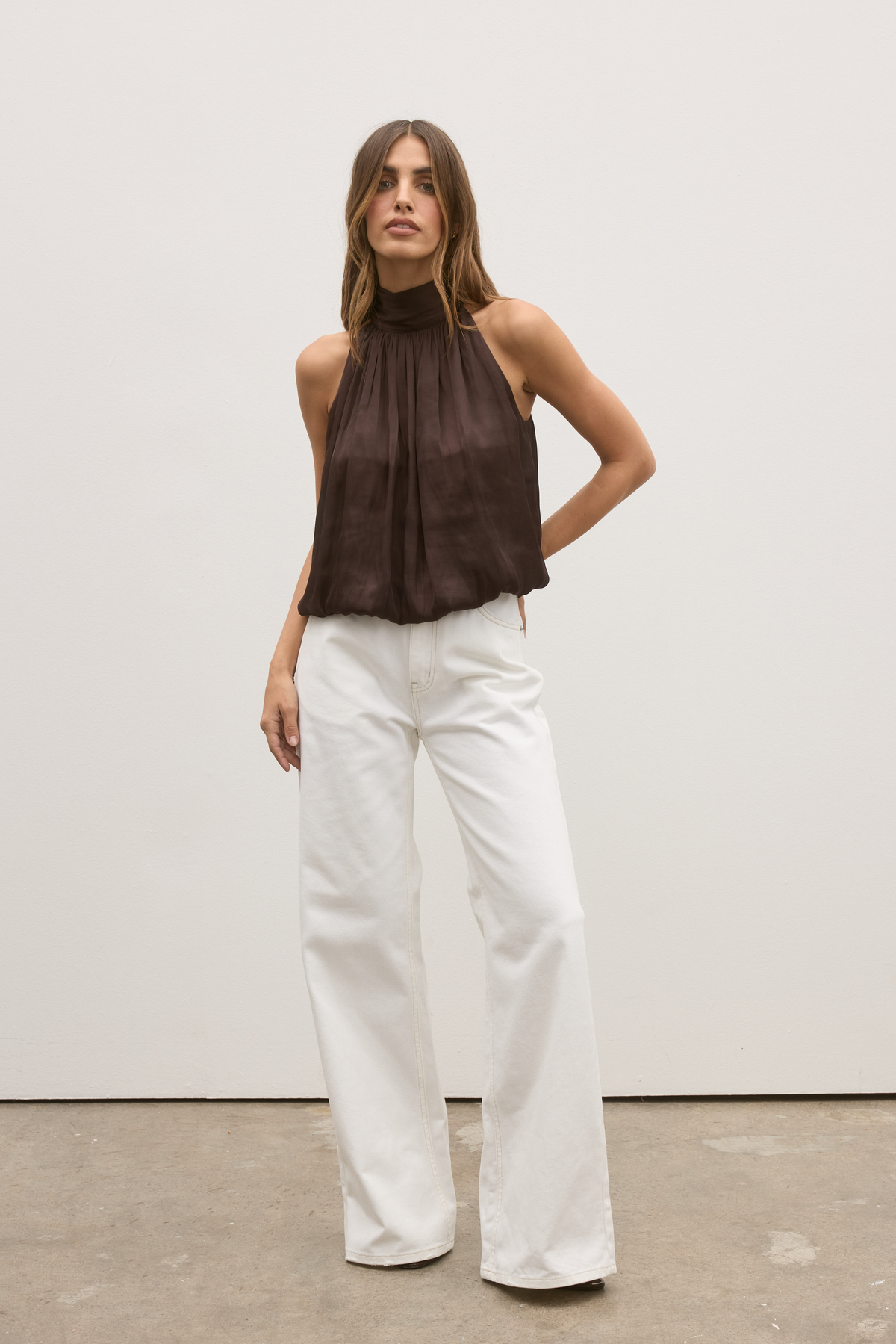 WILDER TOP - MOCHA