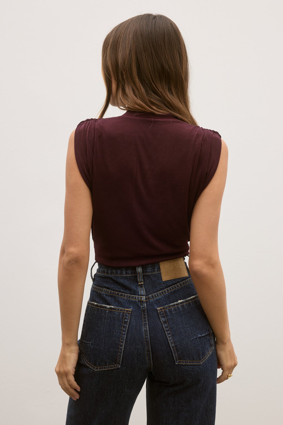 ESME TOP - BURGANDY