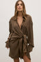 NOAH SHIRT DRESS - CHOCOLATE