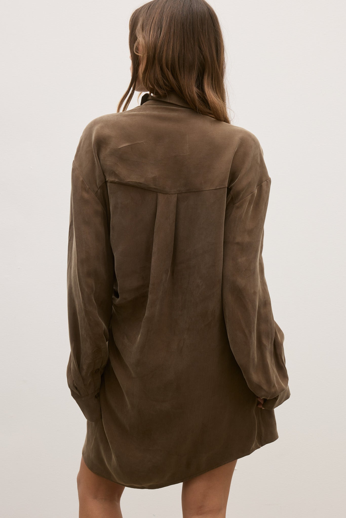 NOAH SHIRT DRESS - CHOCOLATE