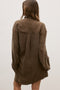 NOAH SHIRT DRESS - CHOCOLATE