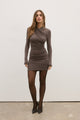 AMRITA MINI DRESS - SMOKE