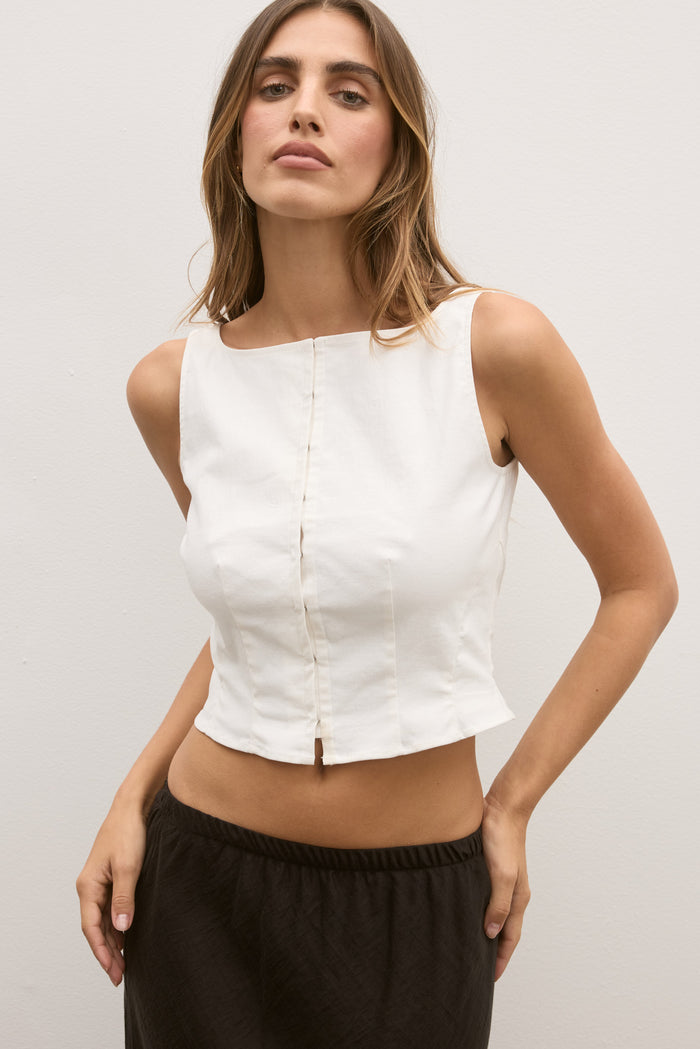 COVET TOP - WHITE