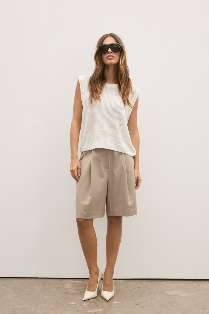 MARGO KNIT VEST - IVORY