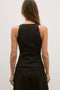 REEVE HALTER TOP - BLACK