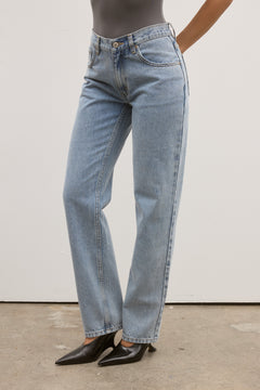 Julia Straight Leg Jean in Atlanta, view 3, Bayse Brand