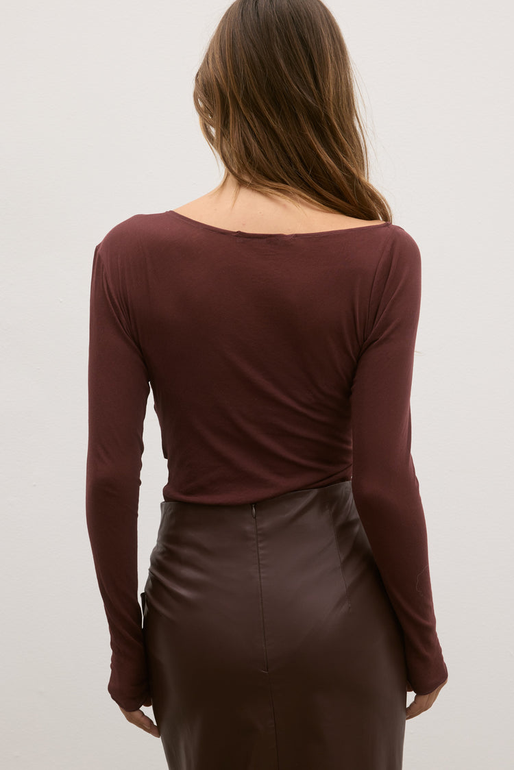 DELLA BODYSUIT - PLUM