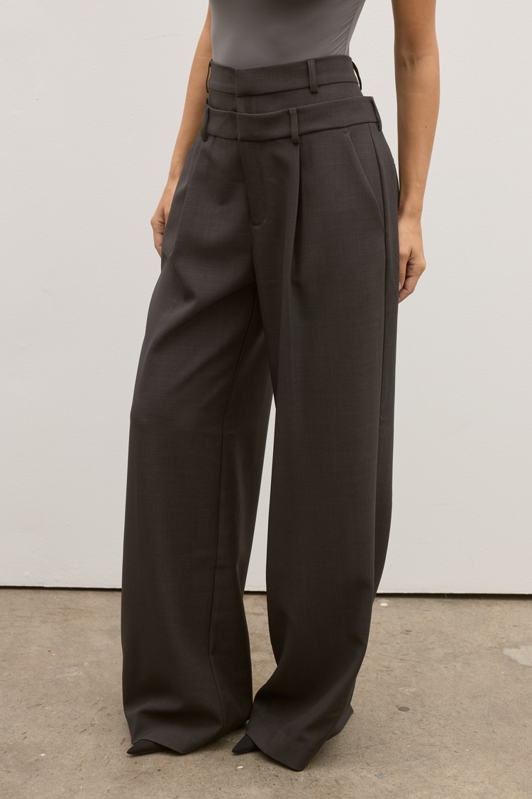 ISABEL PANT - CHARCOAL GREY