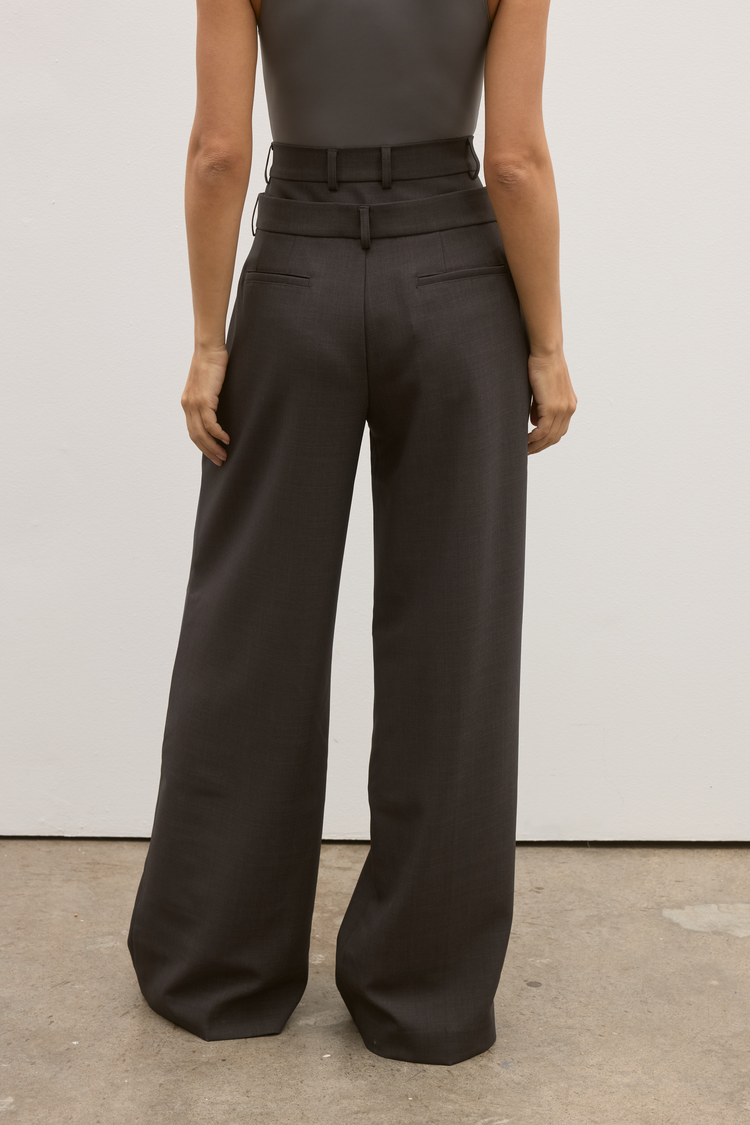 ISABEL PANT - CHARCOAL GREY