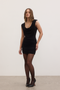FLORA MINI DRESS - SHADOW