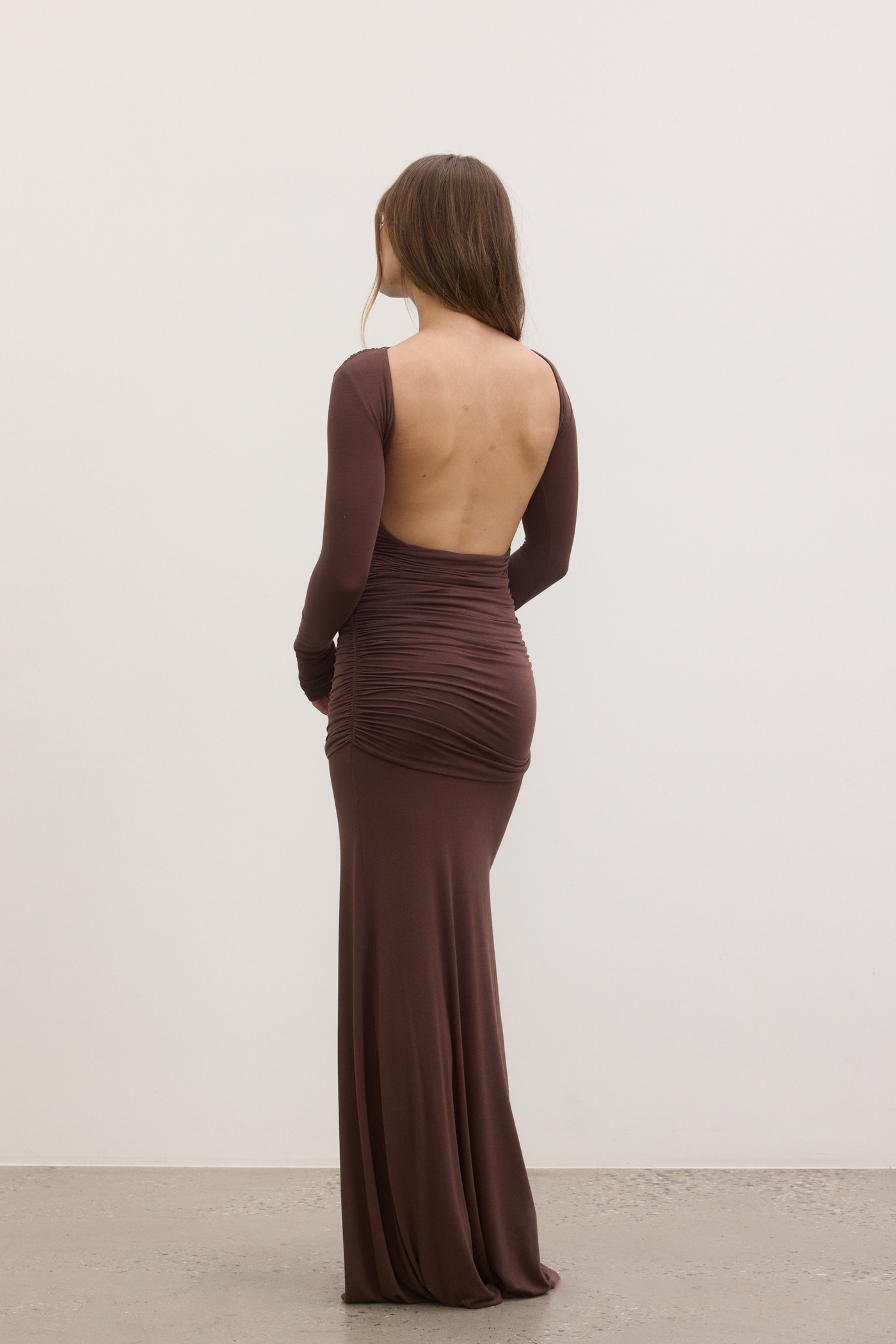 ETTA MAXI DRESS - CHOCOLATE