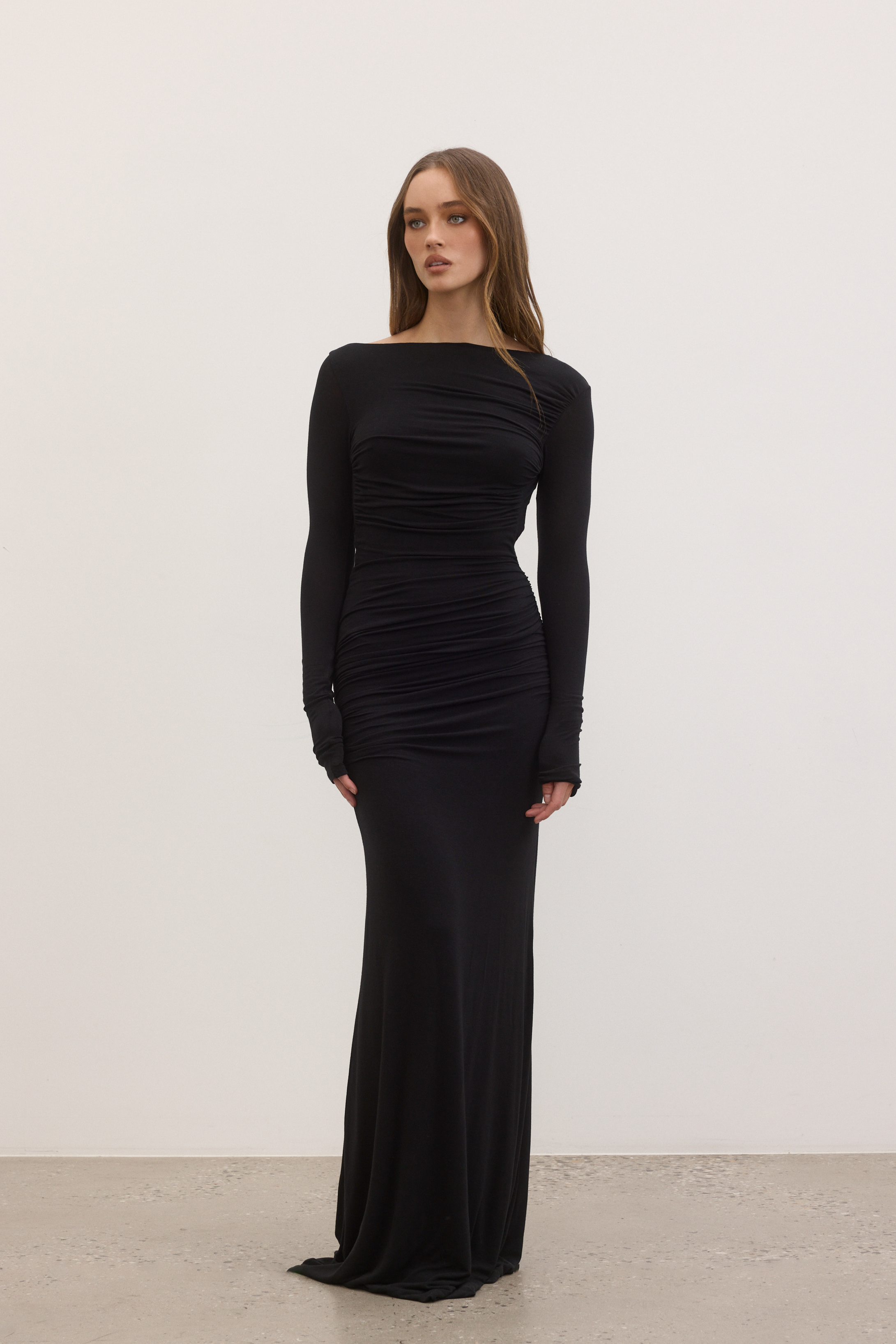 NESSA MAXI DRESS - SHADOW
