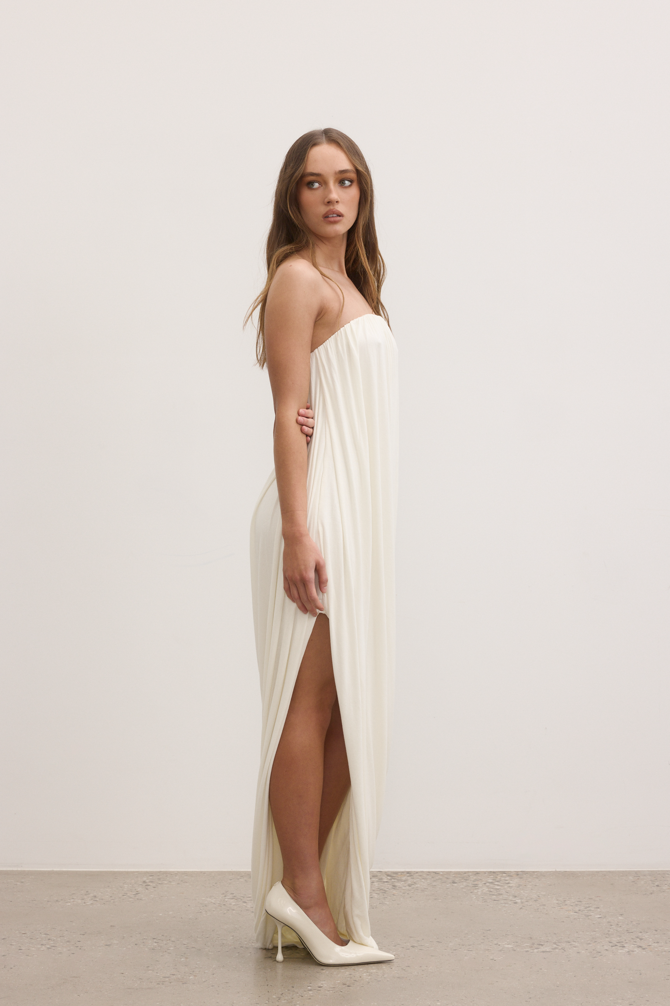 CALLISTA MAXI DRESS - IVORY