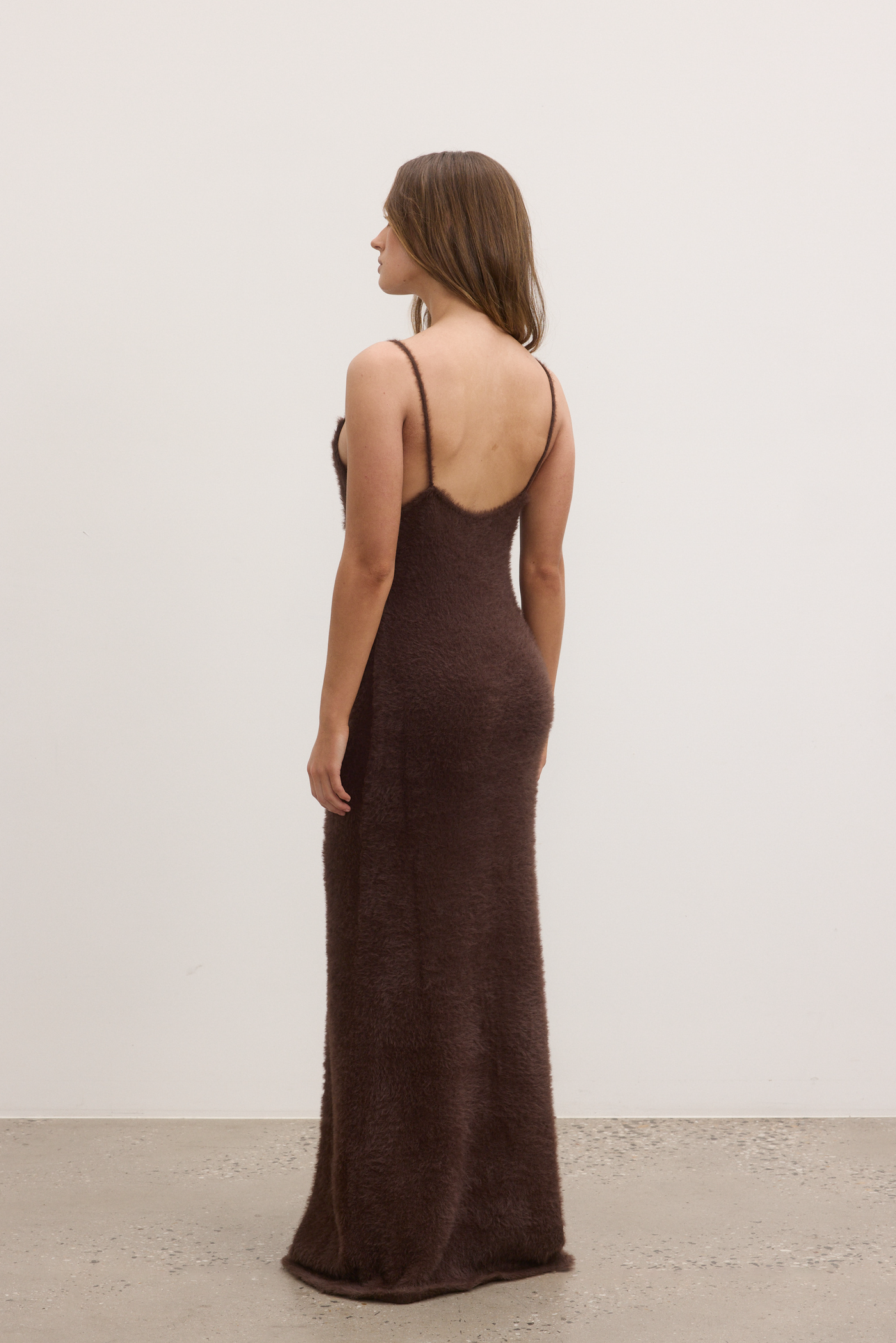 HUXLEY KNIT DRESS - CHOCOLATE