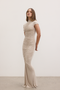 ROSALIE MAXI DRESS - ALMOND