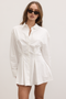 MAPLE SHIRT DRESS - WHITE