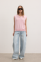 EMBER KNIT VEST - BUBBLE GUM
