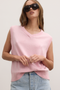 EMBER KNIT VEST - BUBBLE GUM
