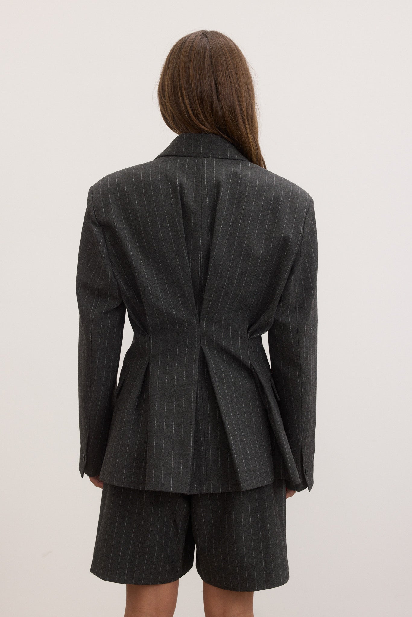 LIORA COAT - PINSTRIPE