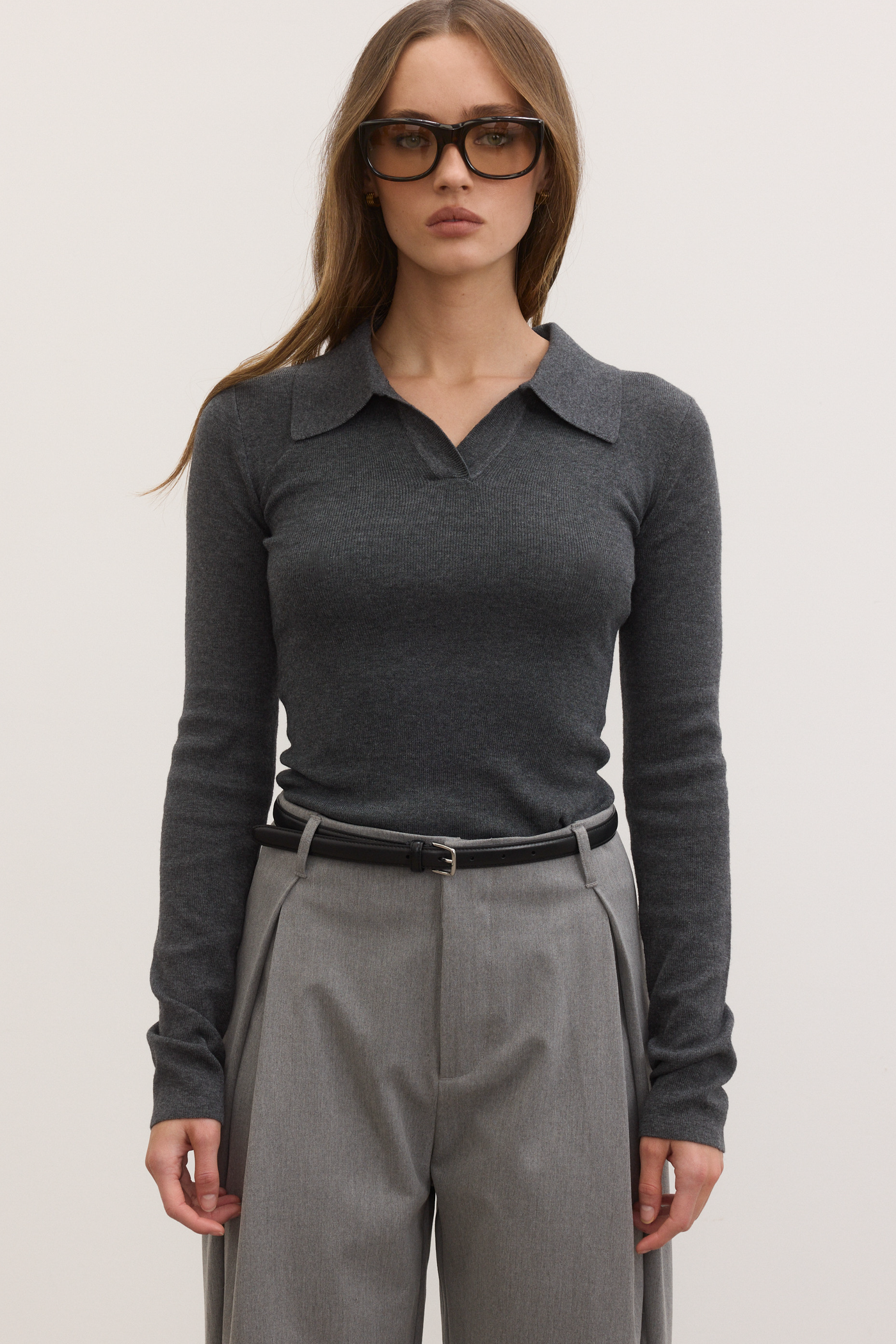 DAHLIA TOP - GREY