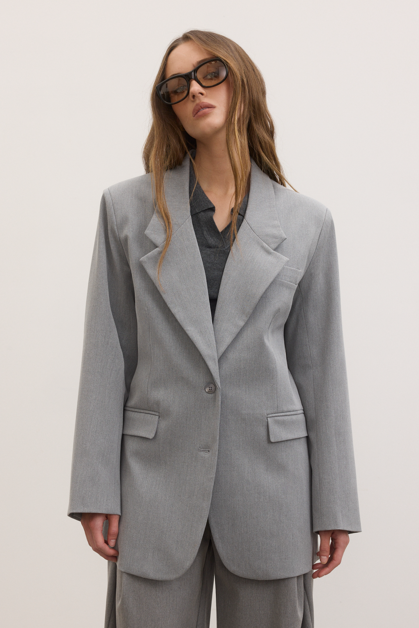 EVIE BLAZER - MOUSE