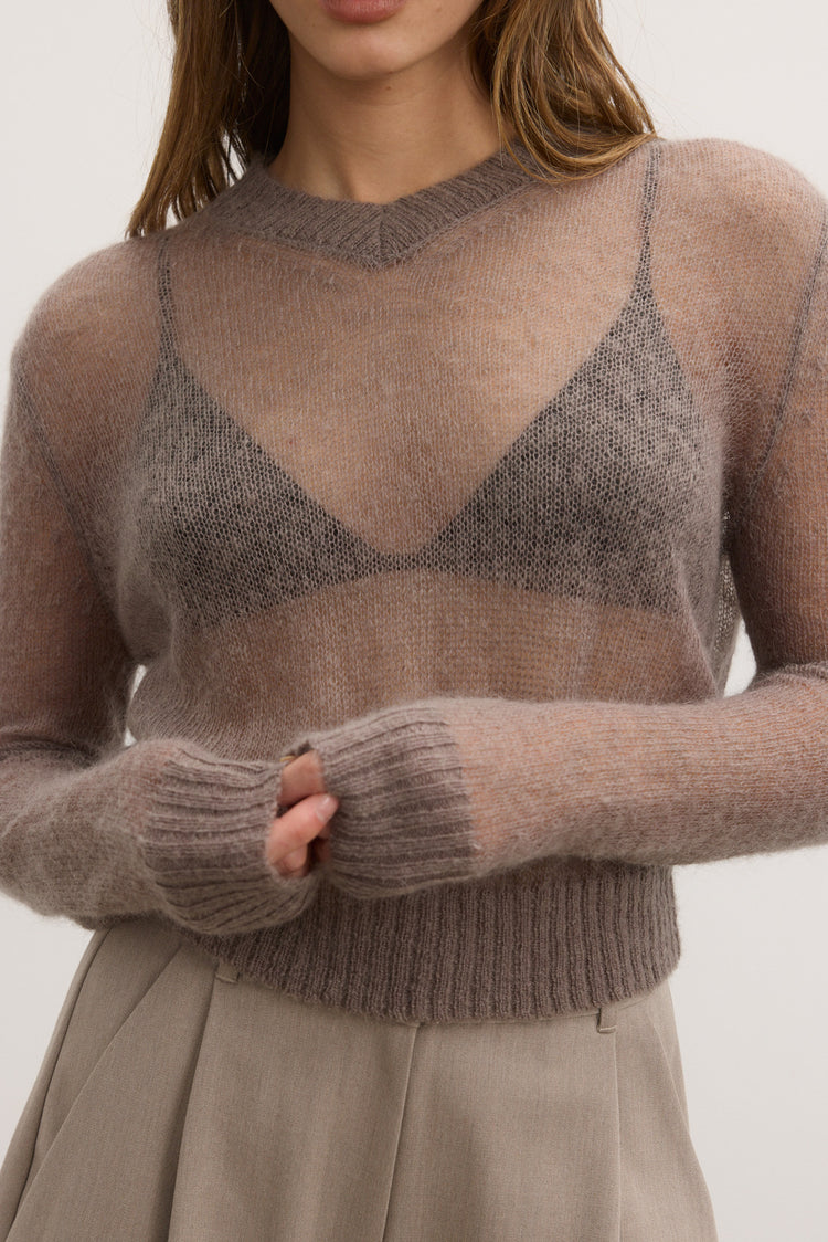 MAUDIE KNIT - SMOKE