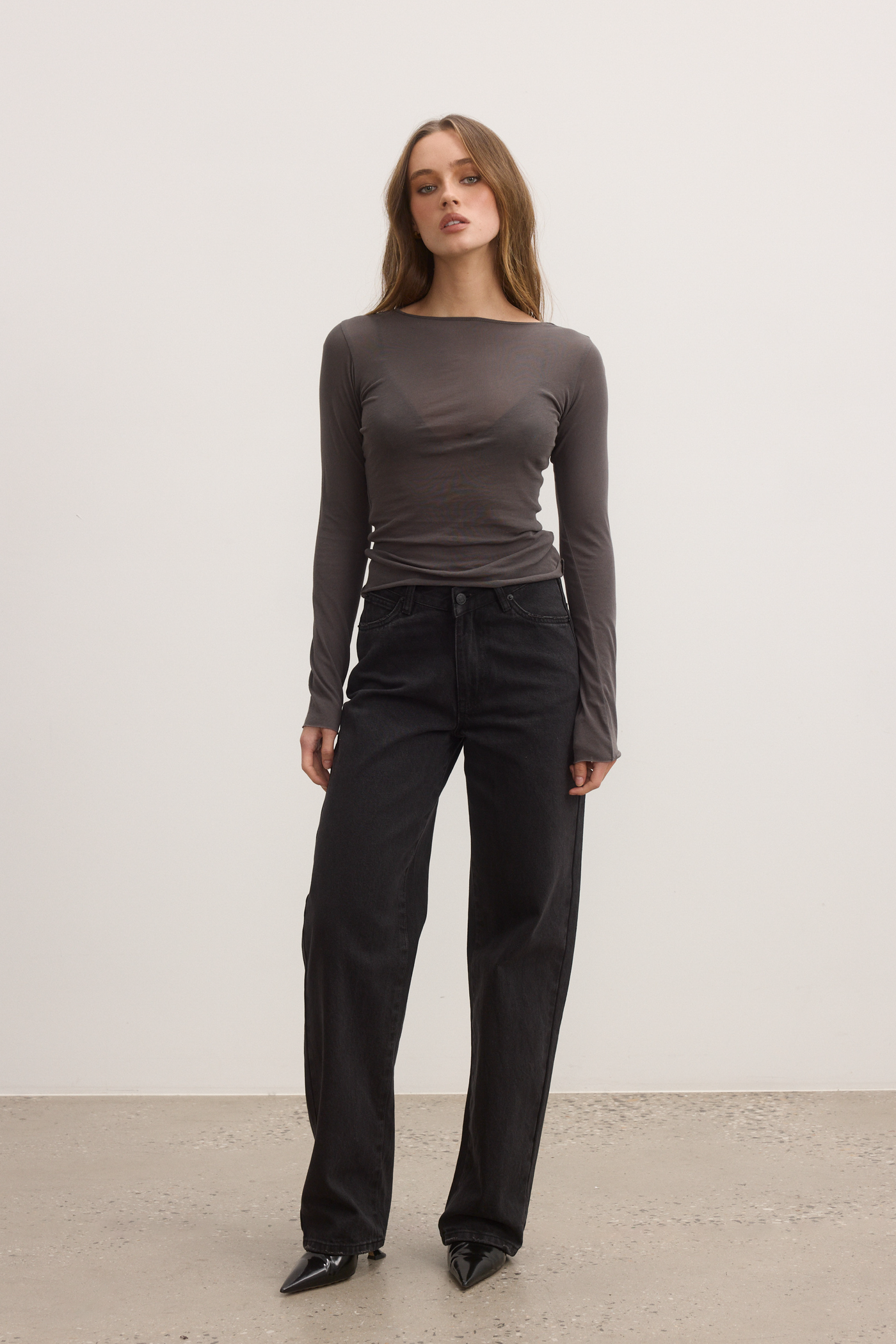 ZOE TOP - GREY