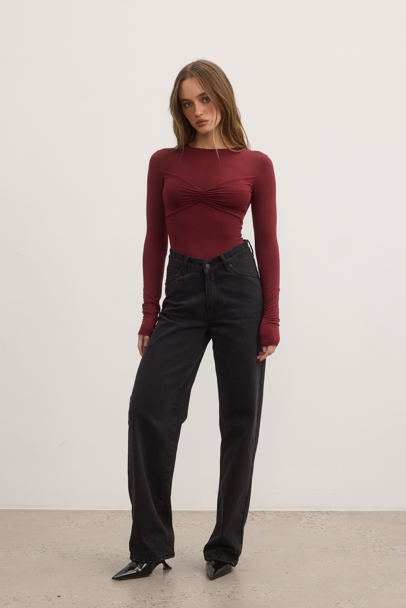 LILA BODYSUIT - WINE