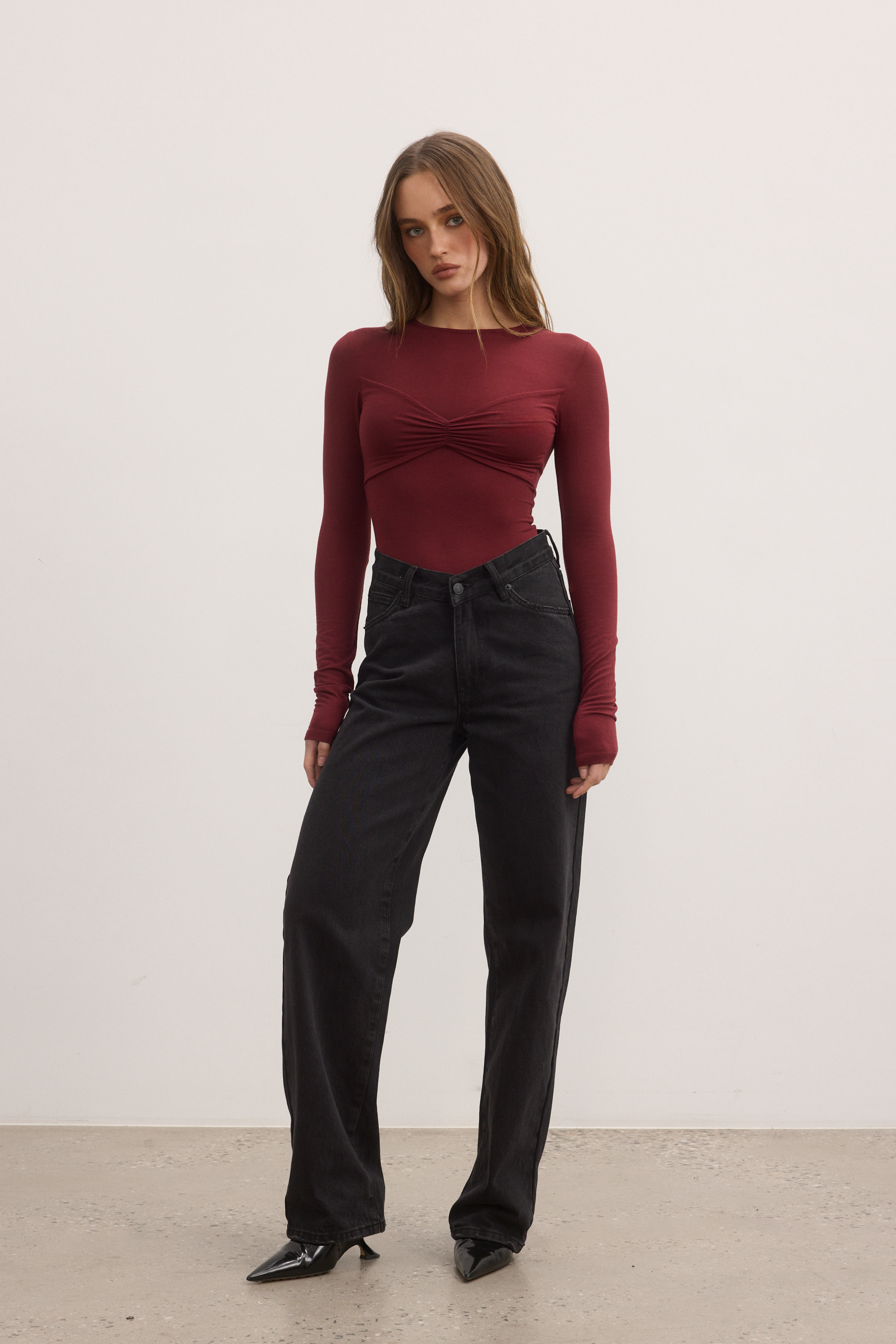 LILA BODYSUIT - WINE