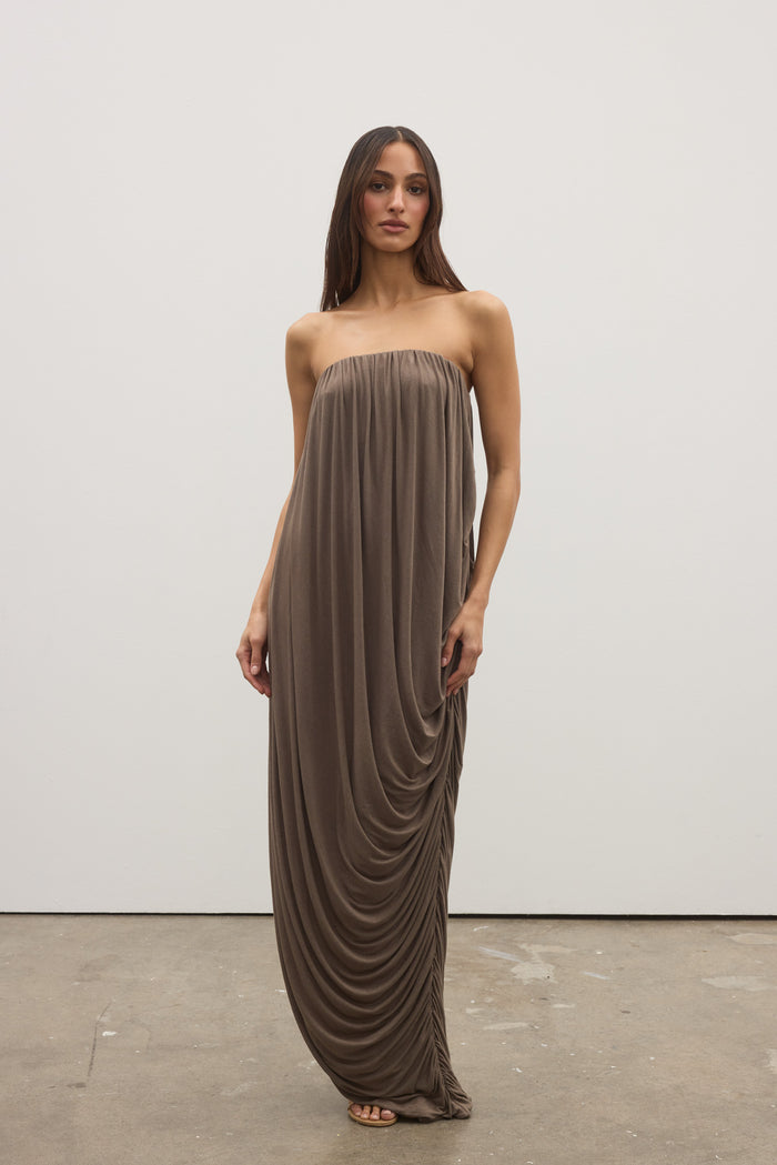 CALLISTA MAXI DRESS - MINK