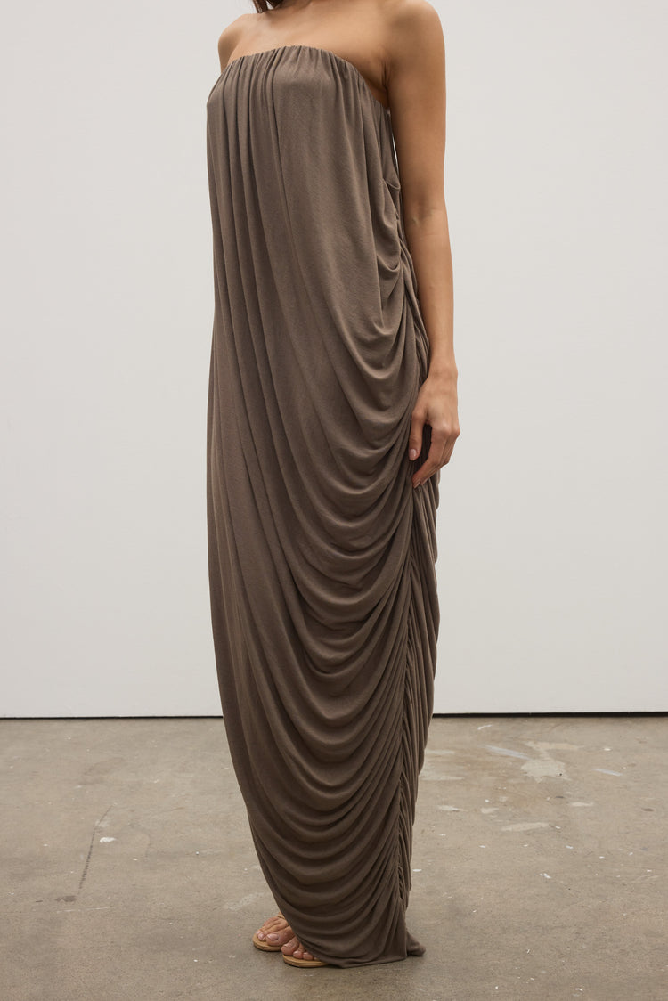 CALLISTA MAXI DRESS - MINK
