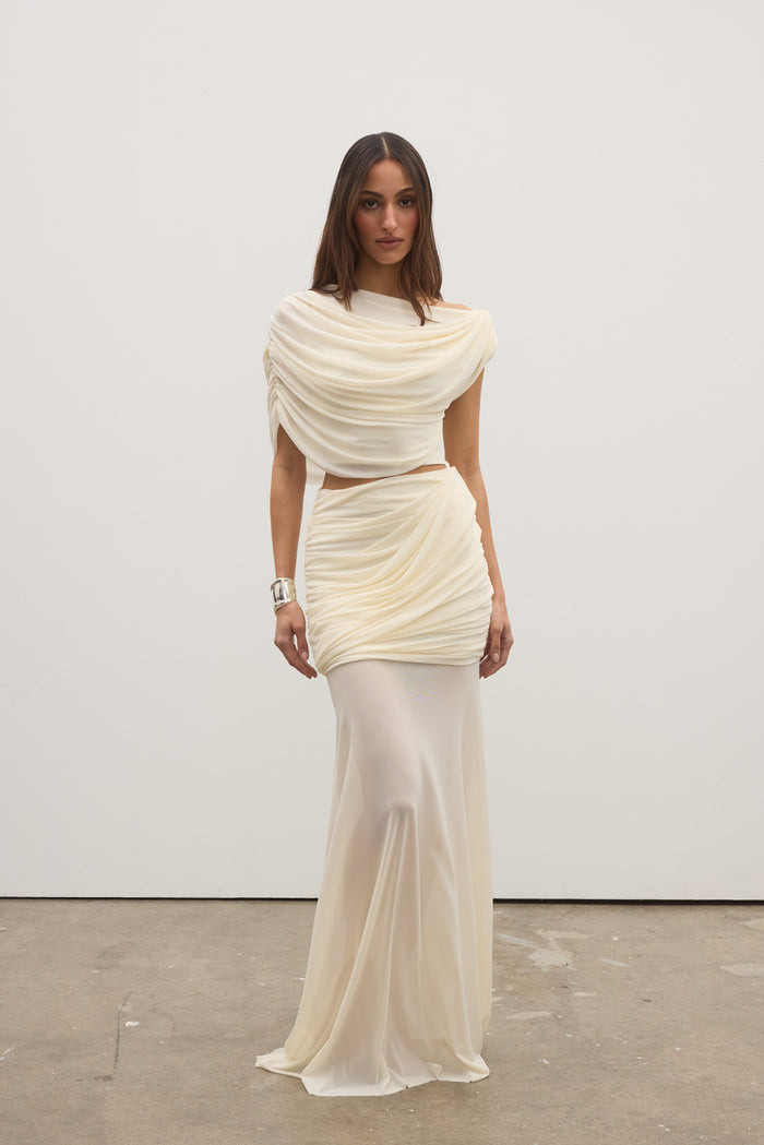ALBA TWO PIECE DRESS - IVORY