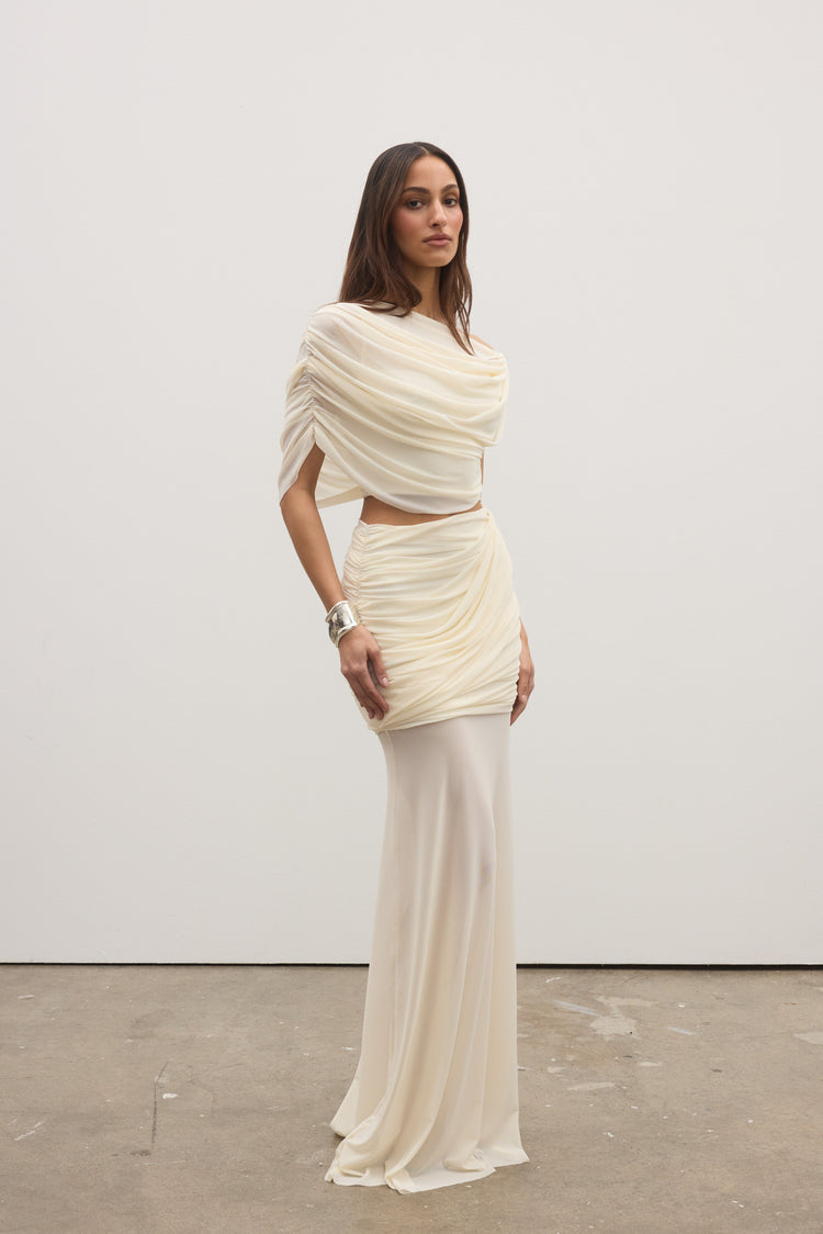 ALBA TWO PIECE DRESS - IVORY