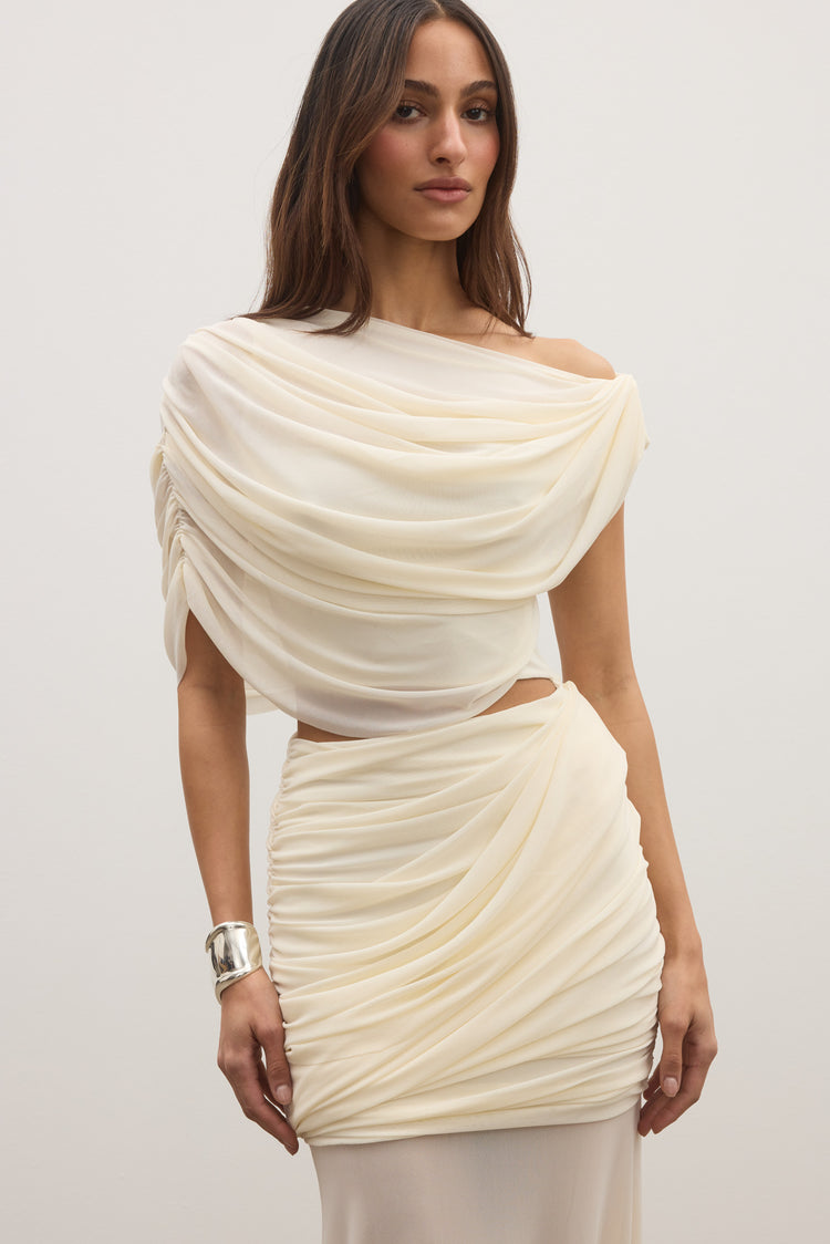 ALBA TWO PIECE DRESS - IVORY