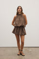 GENEVIEVE DRESS - CHOCOLATE