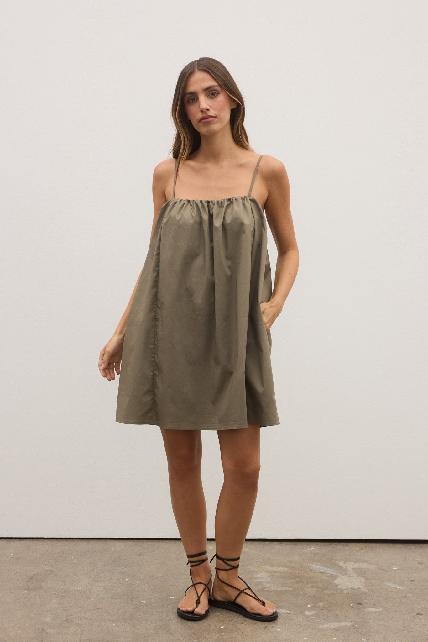 KERRIE MINI DRESS - ASH