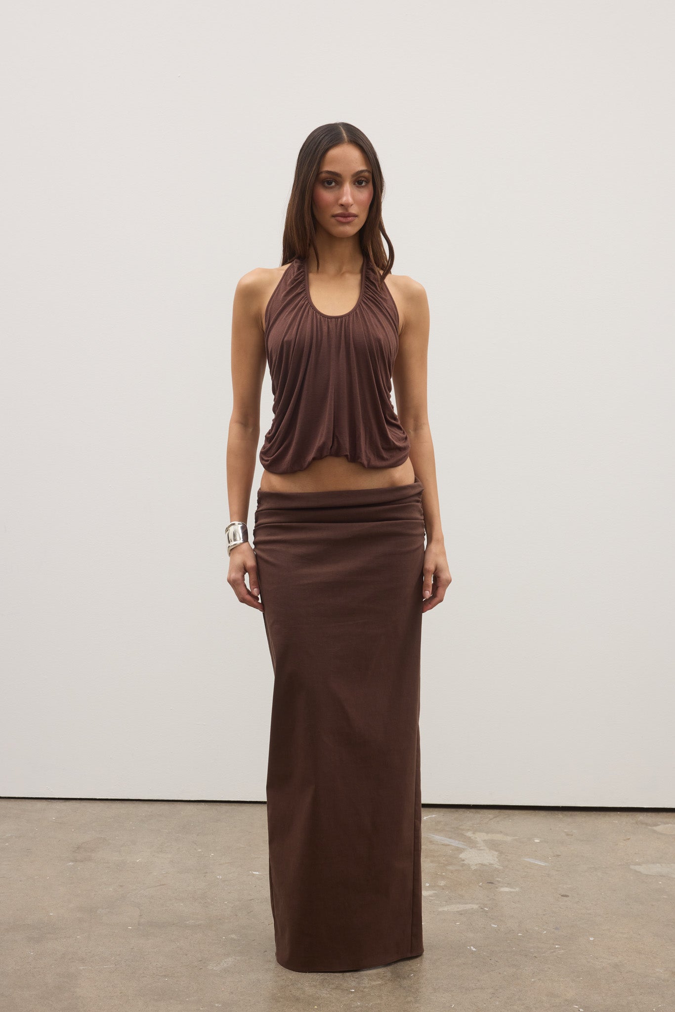 LENNIE TOP - CHOCOLATE