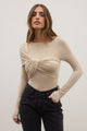 EDIE BODYSUIT - ALMOND