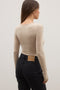 EDIE BODYSUIT - ALMOND