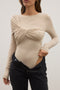 EDIE BODYSUIT - ALMOND